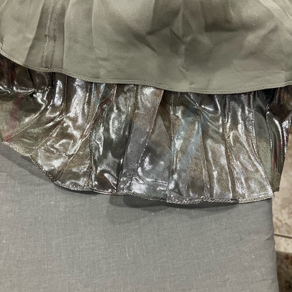 NWT Ralph Lauren Purple Label Plaid Pleated Silk Size 2 - Picture 7 of 9